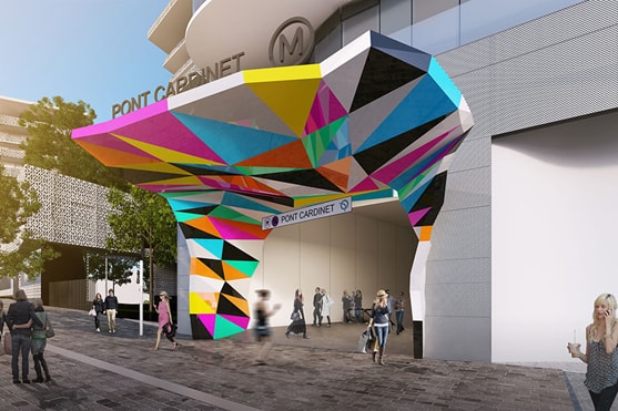 UNIC à Paris 17 : oeuvre d'art de Tobias Rehberger