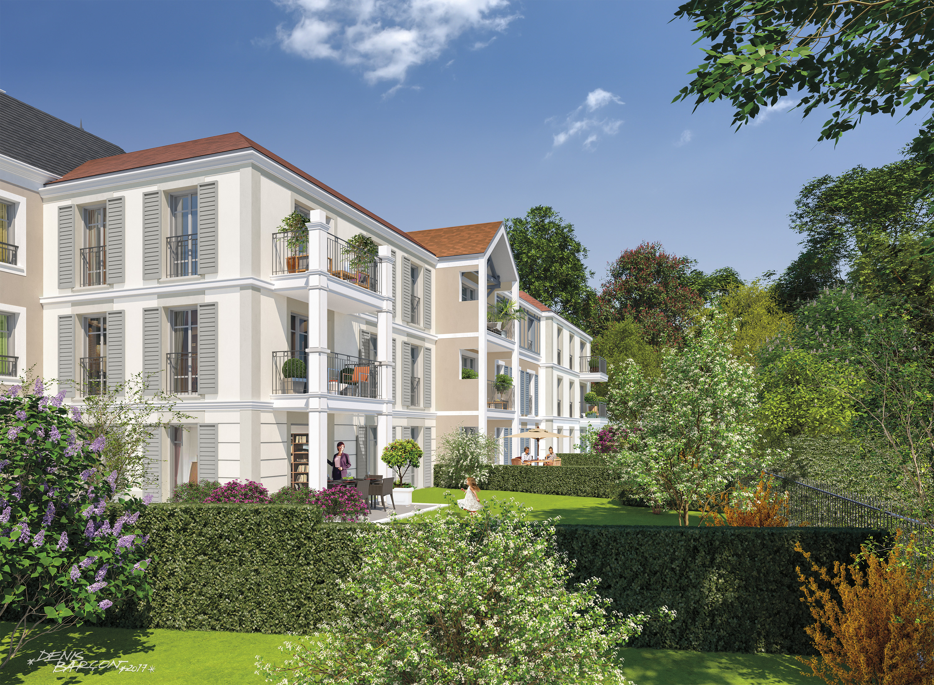 Avenue Lecomte à Villiers-sur-Marne : jardins