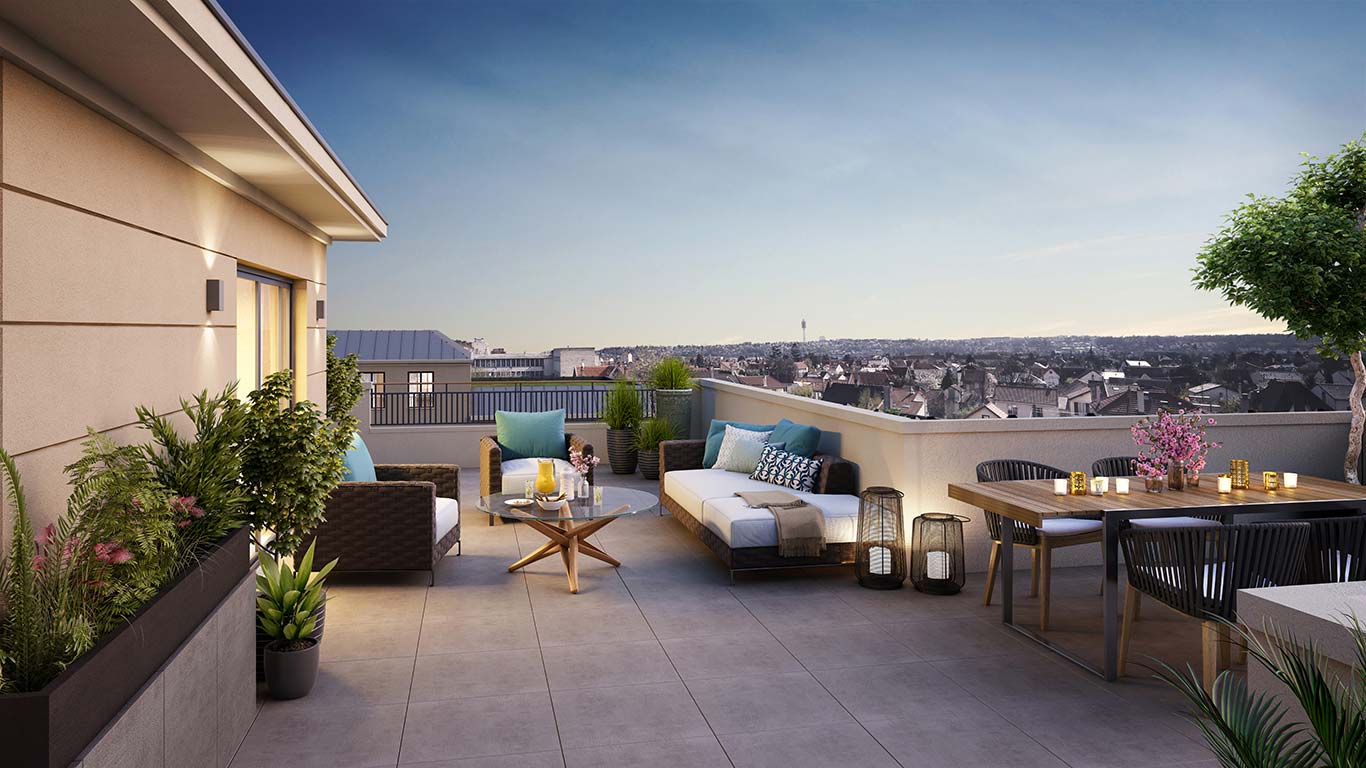 1 rue Roussel à Saint-Maur : terrasse