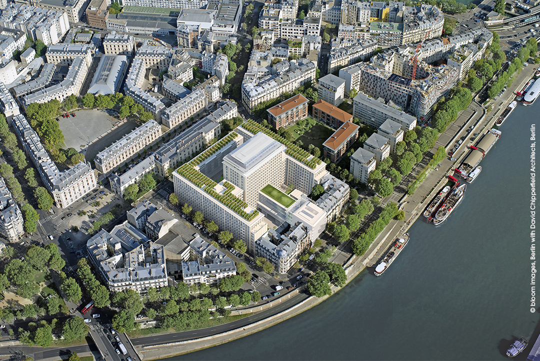 Programme immobilier Rue Agrippa d'Aubigné à Paris 4 : vue aérienne